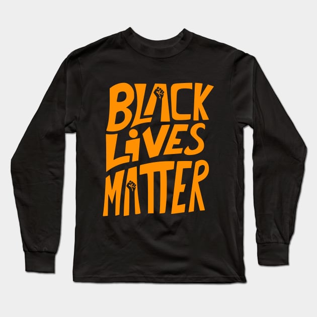 BLM (Orange) Long Sleeve T-Shirt by RonnyShop